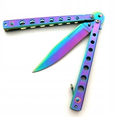 NÔŽ BUTERFLY DÚHOVÝ NÔŽ FADE 22,5CM
