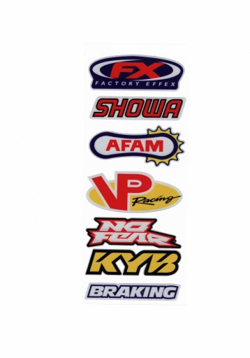 NÁLEPKY NA MOTOCYKL SHOWA KYB FX AFAM