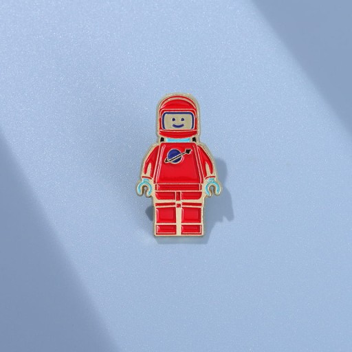 Kovový špendlík Lego kozmického muža