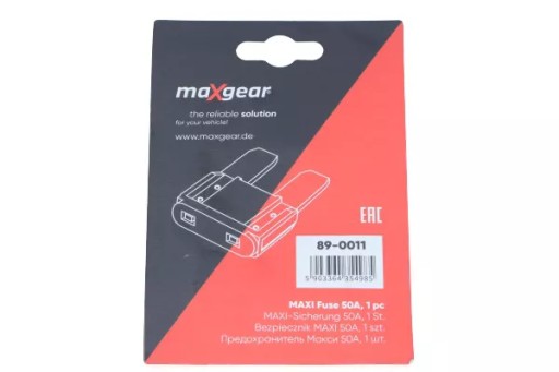 89-0011 DOSKA POISTKA MAXI 50A MAXGEAR