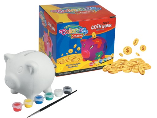 COLORINO Kreatívne PRASIATKO na Maľovanie PIG Maľovanie + FARBY