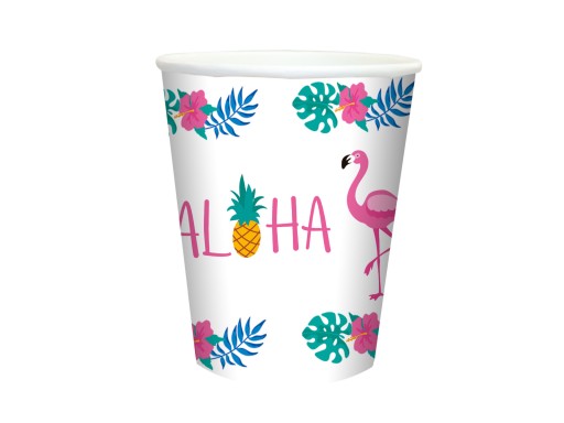 Aloha Hawaii narodeninové poháre 250ml 6 ks