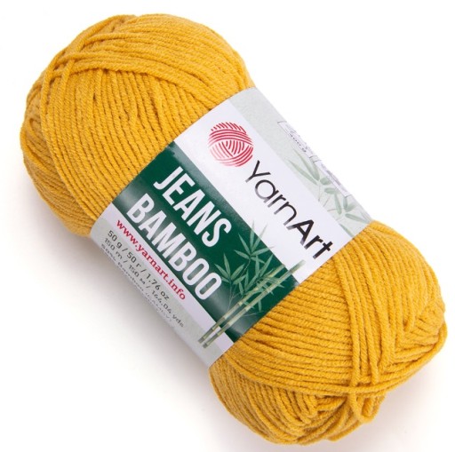 YarnArt Jeans Bambusová priadza, farba 107 Horčicová
