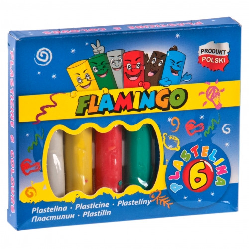 Plastelína plameniak 6 farieb