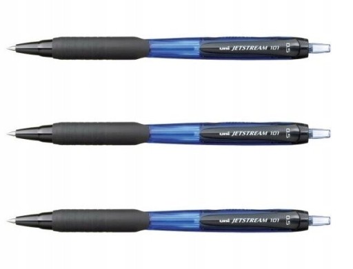 Uni Jetstream SXN-101 guľôčkové pero 0,7 mm modré x3