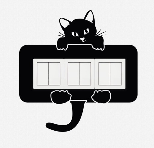 NÁLEPKA na trojkontaktný spínač Cat do detskej izby