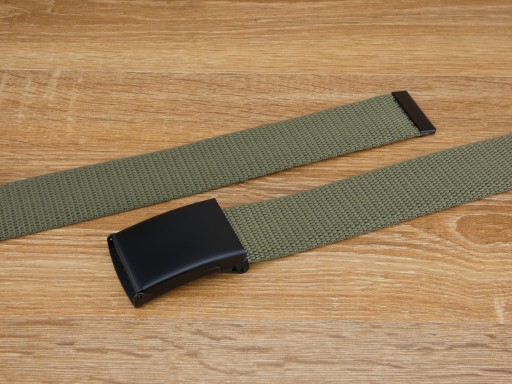 MILITARY taktický opasok na pánske nohavice, čierny, 130 cm