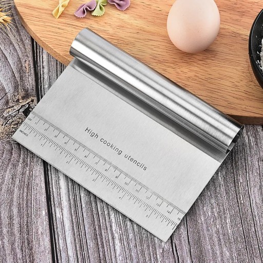 KOVOVÁ STIERKA VEĽKÁ ŠKRABKA TORTA Nôž VEĽKÁ KRÉMOVÁ TORTA HMOTA