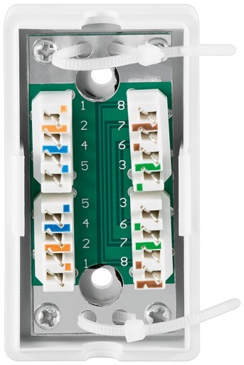 LSA kat.5e barelový konektor 100 MHz, UTP strieborný