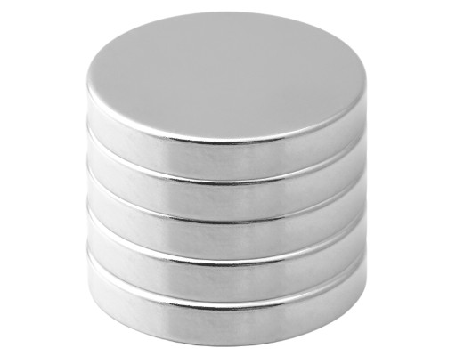SILNÝ VALEC NEODYMIOVÝ MAGNET 25x2,5 SET. 5 ks.