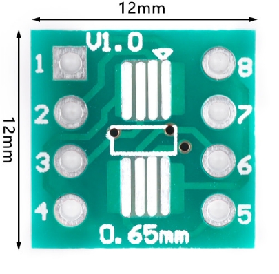 Univerzálny PCB SO8 SSOP8 až DIP8
