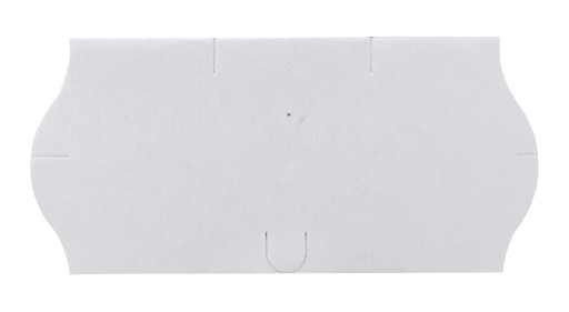 Páska pre jednoradový etiketovací stroj, 26x12mm, biele vlnité etikety, cena 5 ks