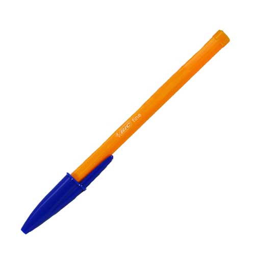 Originálne oranžovo modré guľôčkové pero BIC