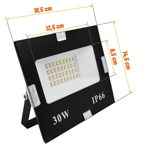 HALOGÉNOVÉ LED 30W TENKÉ VONKAJŠIE PRACOVNÉ SVETLOMETY, ÚSPORNÉ PRE SKLAD