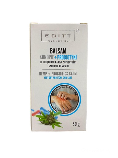 KONOPNÝ + PROBIOTICKÝ BALZAM PRE VEĽMI SUCHÚ POKOŽKU