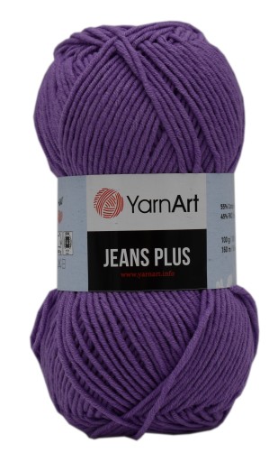 Priadza YarnArt Jeans PLUS, farba 72 Fialová