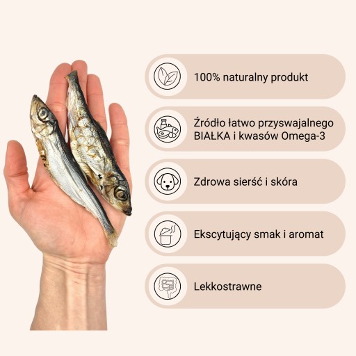 Sušený slede PREMIUM pre psov a mačky 100g