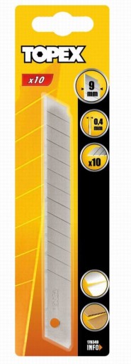 Vymeniteľná zlomená čepeľ 9mm 17B349 /10ks/