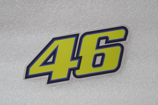 NÁLEPKA VALENTINO ROSSI 46 HONDA MOTO GP 10,1 x 4,3 cm