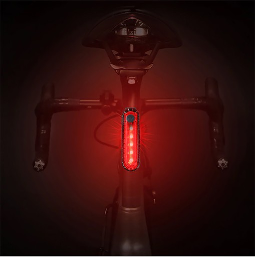 LED ZADNÁ BICYKLE LAMPA USB OSVETLENIE NA BICYKEL