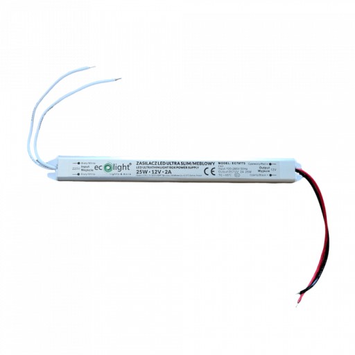 Nábytkový zdroj pre LED Ultra SLIM 2A 24W 12V IP20 pre LED pás