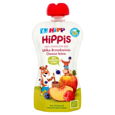 Jablká-broskyne-lesná Hipp pena 100 g