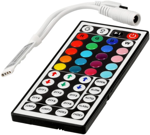 Ovládač ovládača pre RGB LED pásy, diaľkové ovládanie IR44 6A