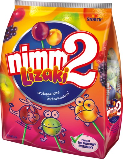 Nimm2 ovocné lízanky s vitamínmi 80 g