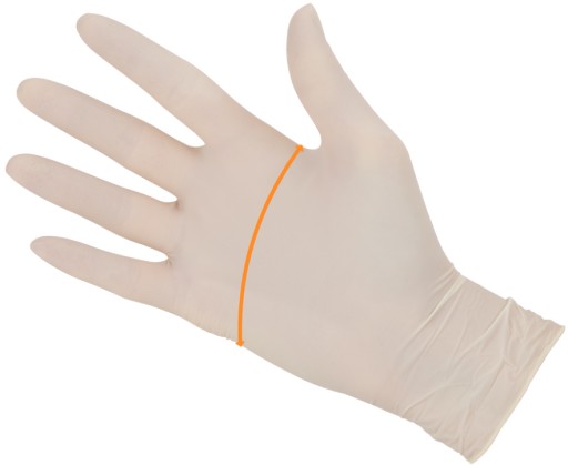 LATEXOVÉ GLOVES lekárske rukavice bez púdru STRONG MERCATOR 100 ks XL