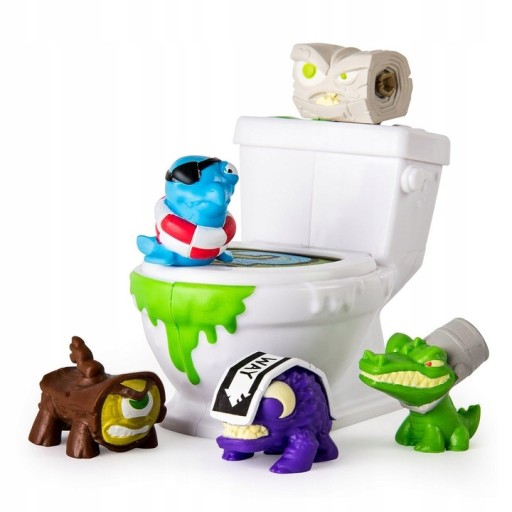 FLUSH FORCE 5-balenie HORRIBLE TOILET MONSTER WC set 5 figúrok