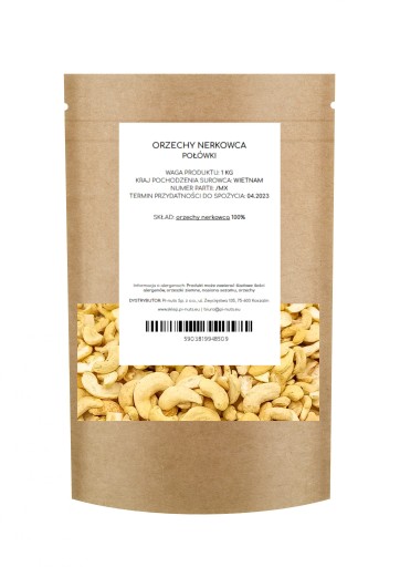 KEŠU ORIEŠKY 100% LÚPANÁ POLOVICA 250g