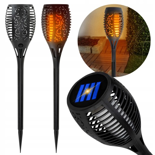 VEĽKÁ solárna záhradná lampa 58CM TORCH