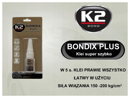 K2 BONDIX PLUS 15 SEKÚN LEPIDLO 10ML