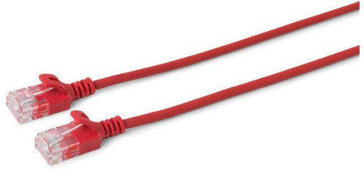 MicroConnect U/UTP CAT6 2M červený, tenký, PVC, 4x2xAWG 30/7 CU, V-UTP602R-S