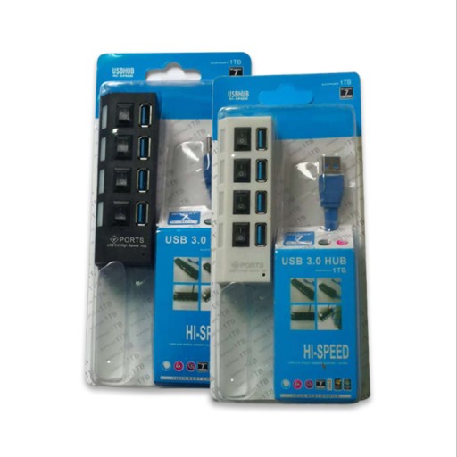 HUB USB 3.0 SPLITTER S KÁBLOM 4 PORTY 5GB/s