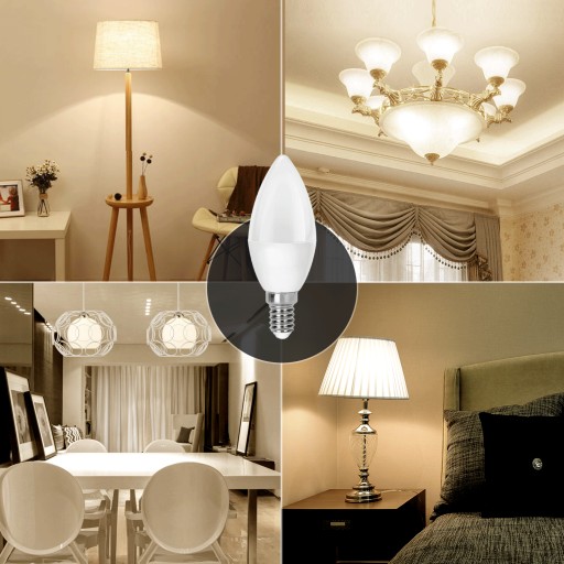 E14 LED C37 sviečková žiarovka 6W sviečková sviečka 510Lm NEUTRÁLNA farba 4000K