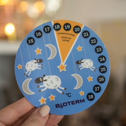 Izbový teplomer, tekutý kryštál, detský, Ø 11 cm