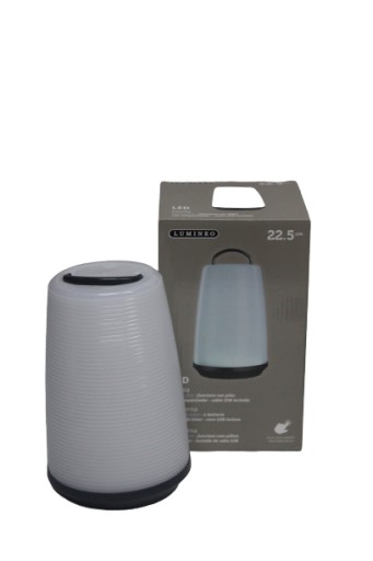 LED terasové záhradné svietidlo napájané batériami/USB nabíjanie + BATÉRIA