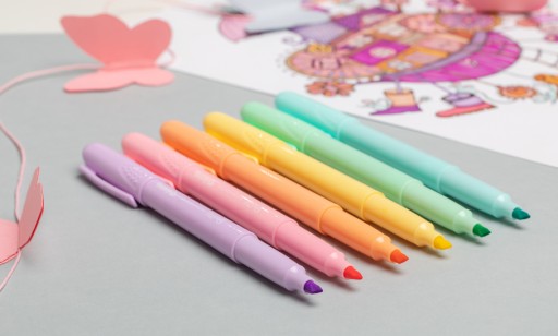 Pastelové zvýrazňovače PASTEL 6 farieb COLORINO