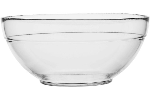 Sklenená misa na šalát 21,7 cm TREND GLASS okrúhla.