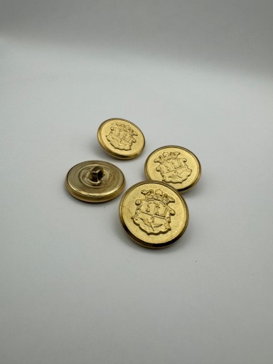 Zlatý kovový gombík na erb 20 mm
