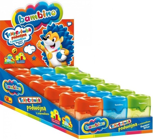 DVOJITÝ strúhadlo s nádobou Bambino, mix farieb