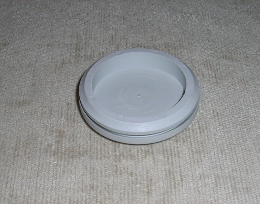 gumový priepust s prepážkou 50/57mm, 1 ks, sivý
