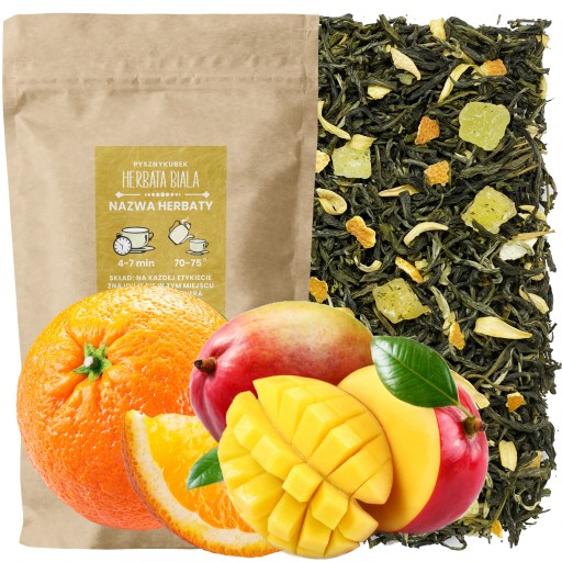 Fujian biely čaj MANGO POMERANČ 50g
