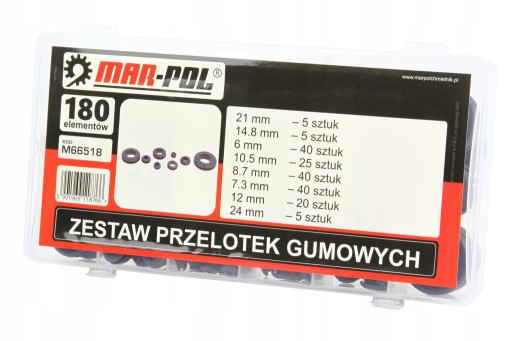 TESNENIA, priechodky, gumené podložky, 180 ks