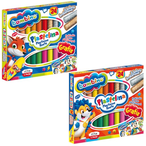 24-farebná školská plastelína + BAMBINO podložka