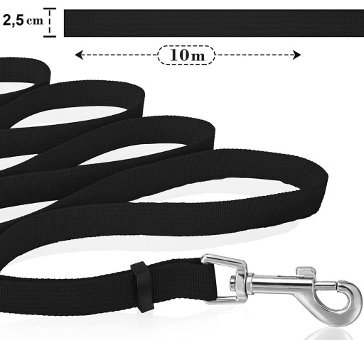 10m/2,5cm SILNÉ VODÍTKO VÝCVIKOVÉHO PSA DLHÉ 50