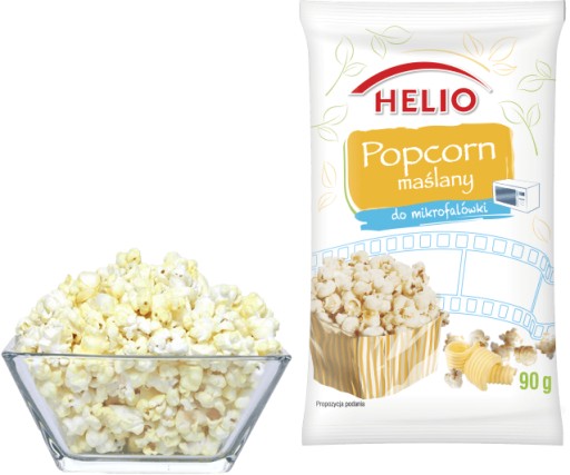 Helio maslový popcorn do mikrovlnnej rúry 90 g