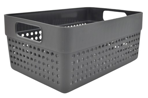 ORGANIZER kôš nádoba KOŠÍK 15,5x10x23,5 plast SIVÁ 3,5l