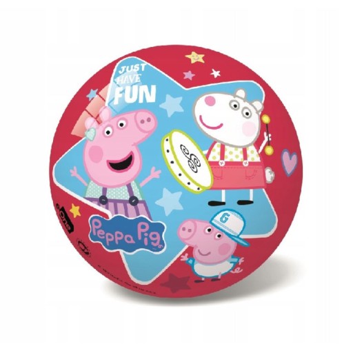 GUMOVÁ LOPTA PEPPA PIG VEĽKÁ LICENCIA 23CM